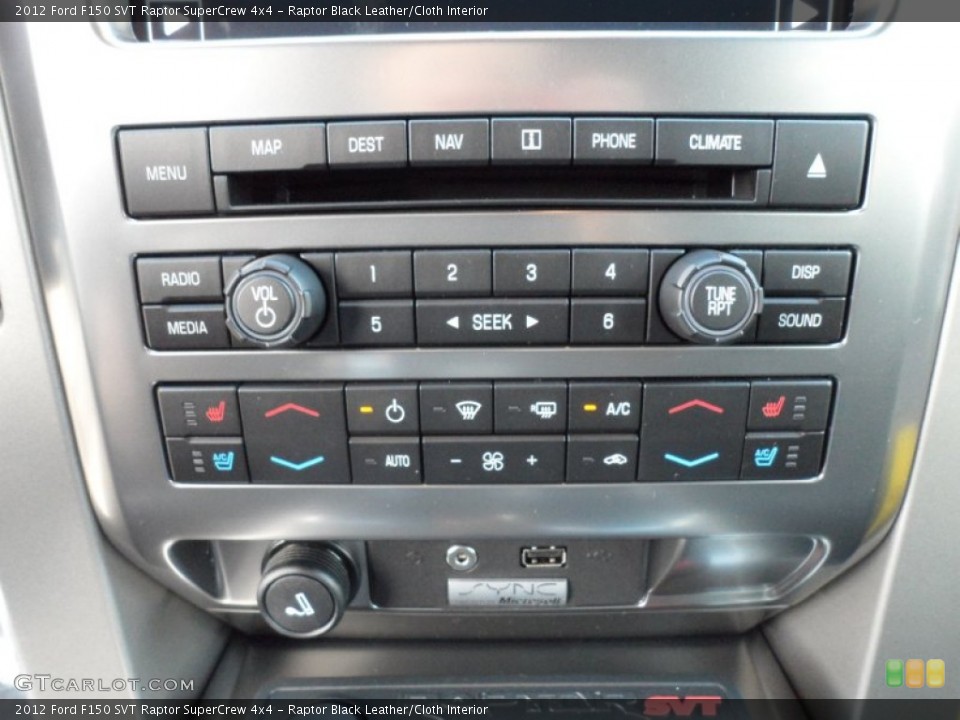 Raptor Black Leather/Cloth Interior Controls for the 2012 Ford F150 SVT Raptor SuperCrew 4x4 #58336022