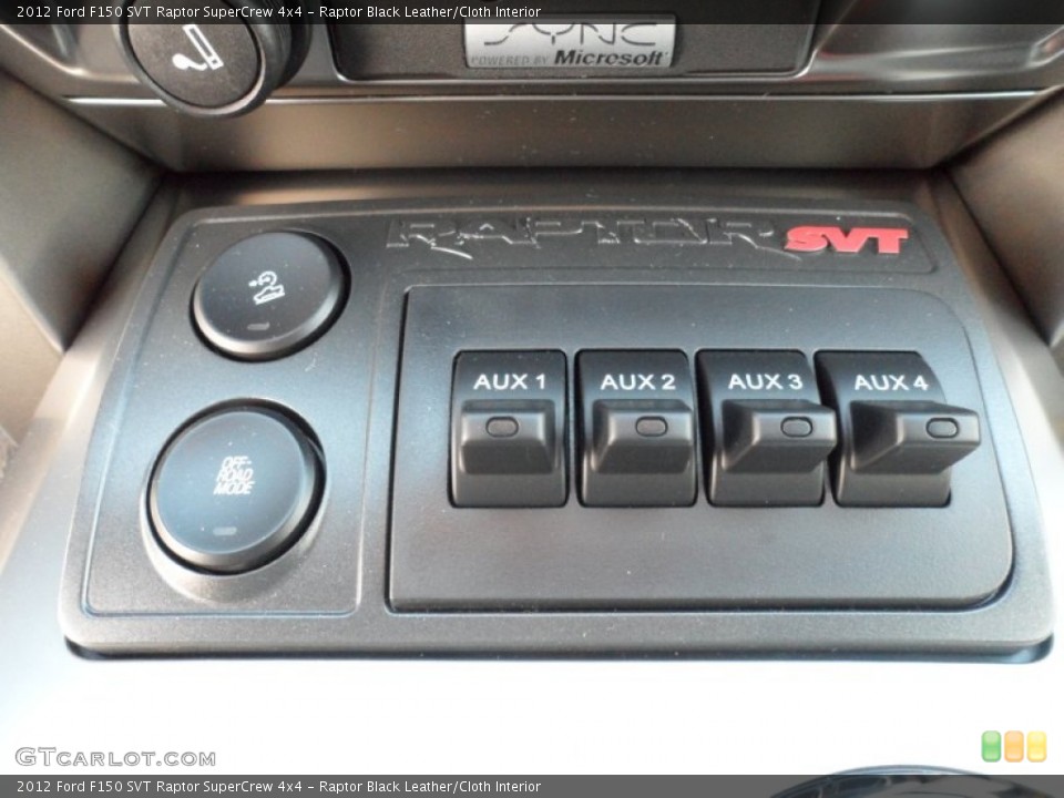 Raptor Black Leather/Cloth Interior Controls for the 2012 Ford F150 SVT Raptor SuperCrew 4x4 #58336043