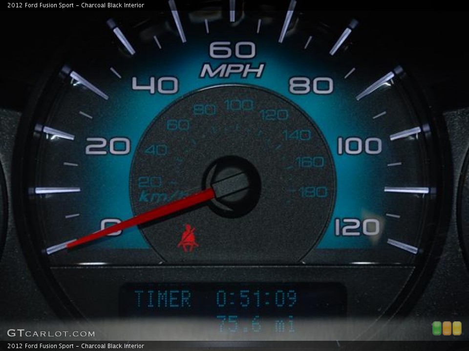 Charcoal Black Interior Gauges for the 2012 Ford Fusion Sport #58336545