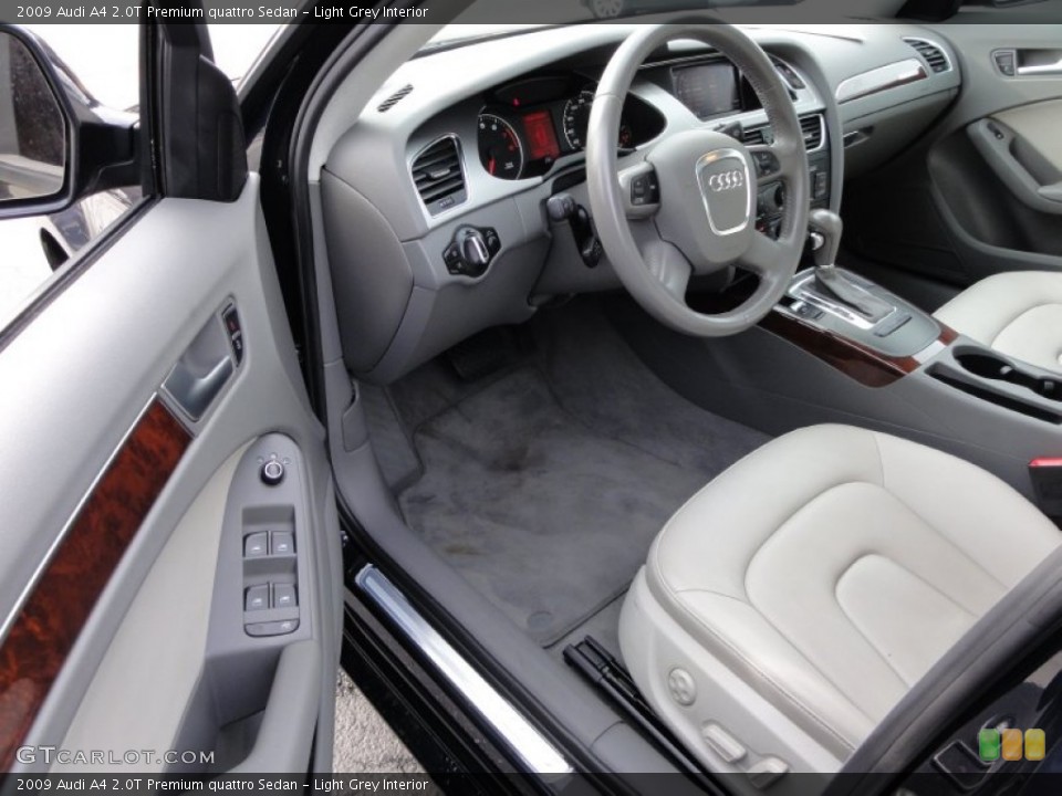Light Grey Interior Photo for the 2009 Audi A4 2.0T Premium quattro Sedan #58337763