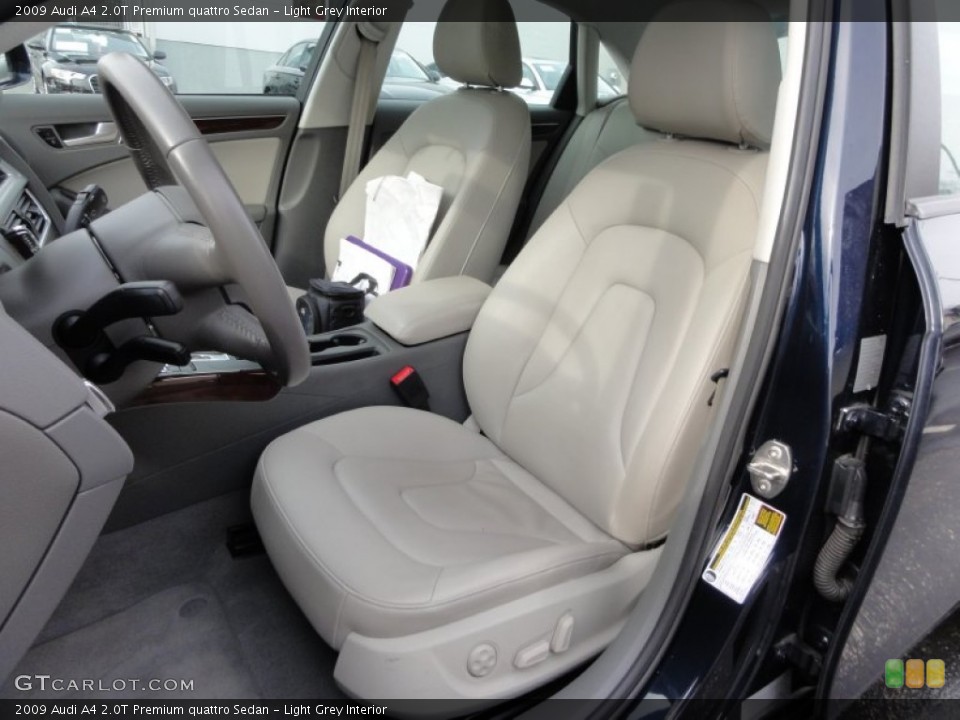 Light Grey Interior Photo for the 2009 Audi A4 2.0T Premium quattro Sedan #58337799