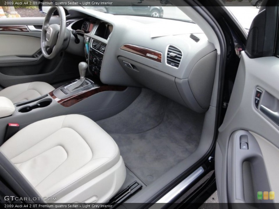 Light Grey Interior Dashboard for the 2009 Audi A4 2.0T Premium quattro Sedan #58337808