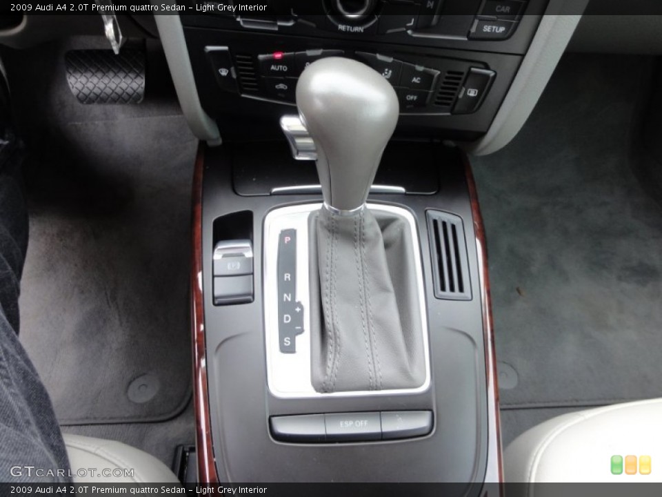 Light Grey Interior Transmission for the 2009 Audi A4 2.0T Premium quattro Sedan #58337988