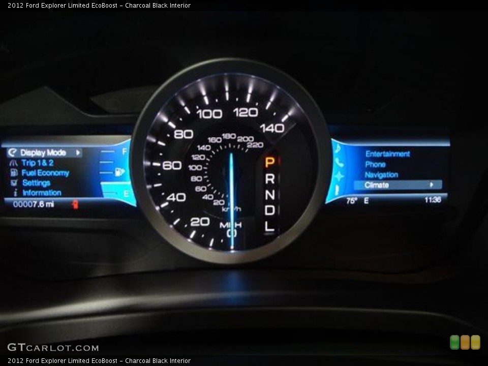 Charcoal Black Interior Gauges for the 2012 Ford Explorer Limited EcoBoost #58338090