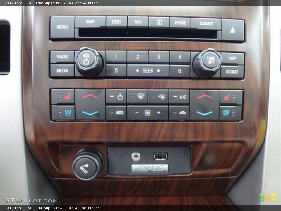 Pale Adobe Interior Controls for the 2012 Ford F150 Lariat SuperCrew #58338760