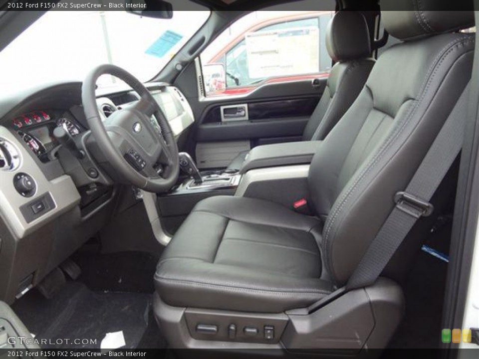 Black Interior Photo for the 2012 Ford F150 FX2 SuperCrew #58340005