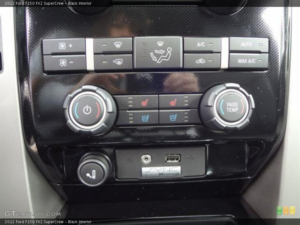 Black Interior Controls for the 2012 Ford F150 FX2 SuperCrew #58340026