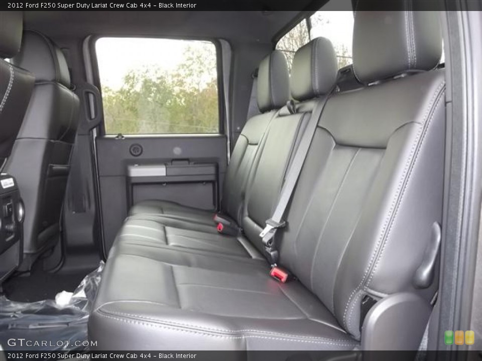 Black Interior Photo for the 2012 Ford F250 Super Duty Lariat Crew Cab 4x4 #58342204