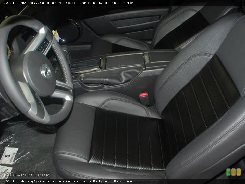 Charcoal Black/Carbon Black Interior Photo for the 2012 Ford Mustang C/S California Special Coupe #58343522