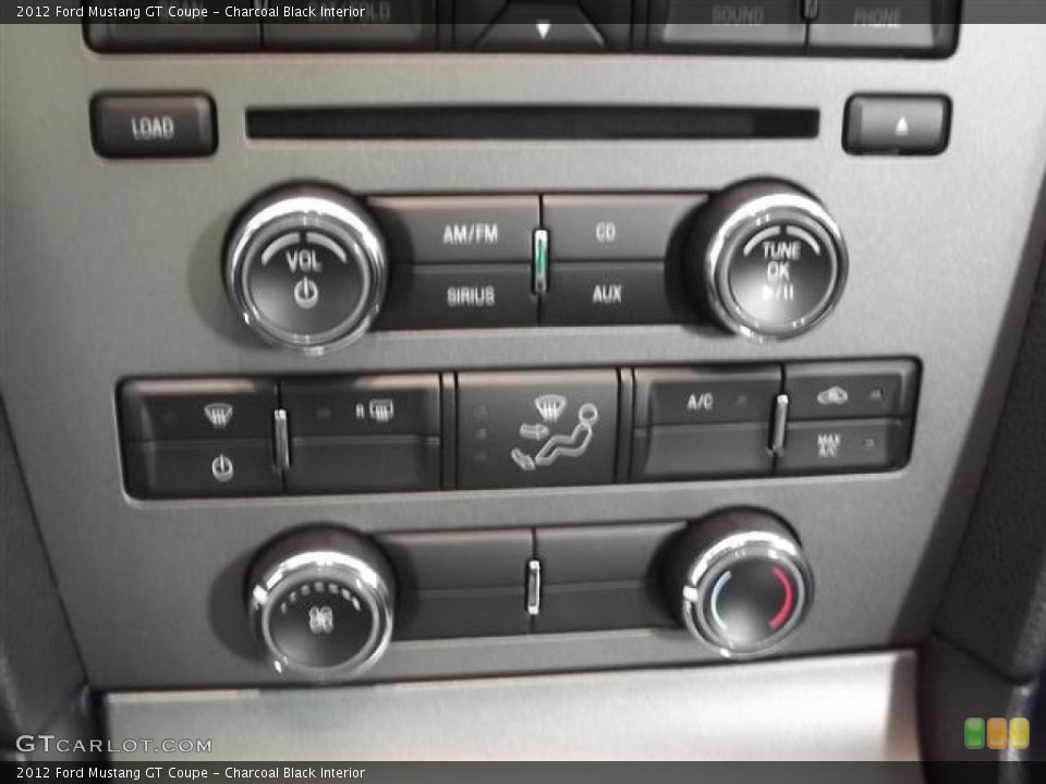 Charcoal Black Interior Controls for the 2012 Ford Mustang GT Coupe #58343996