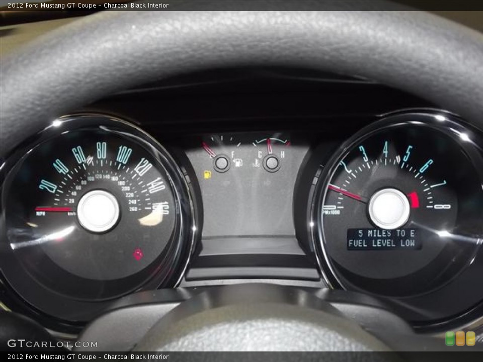 Charcoal Black Interior Gauges for the 2012 Ford Mustang GT Coupe #58344008