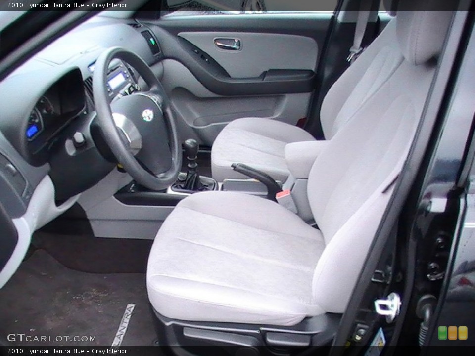 Gray Interior Photo for the 2010 Hyundai Elantra Blue #58349513