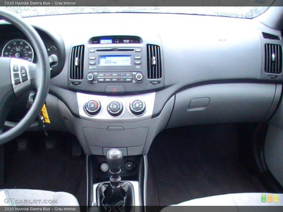Gray Interior Dashboard for the 2010 Hyundai Elantra Blue #58349534