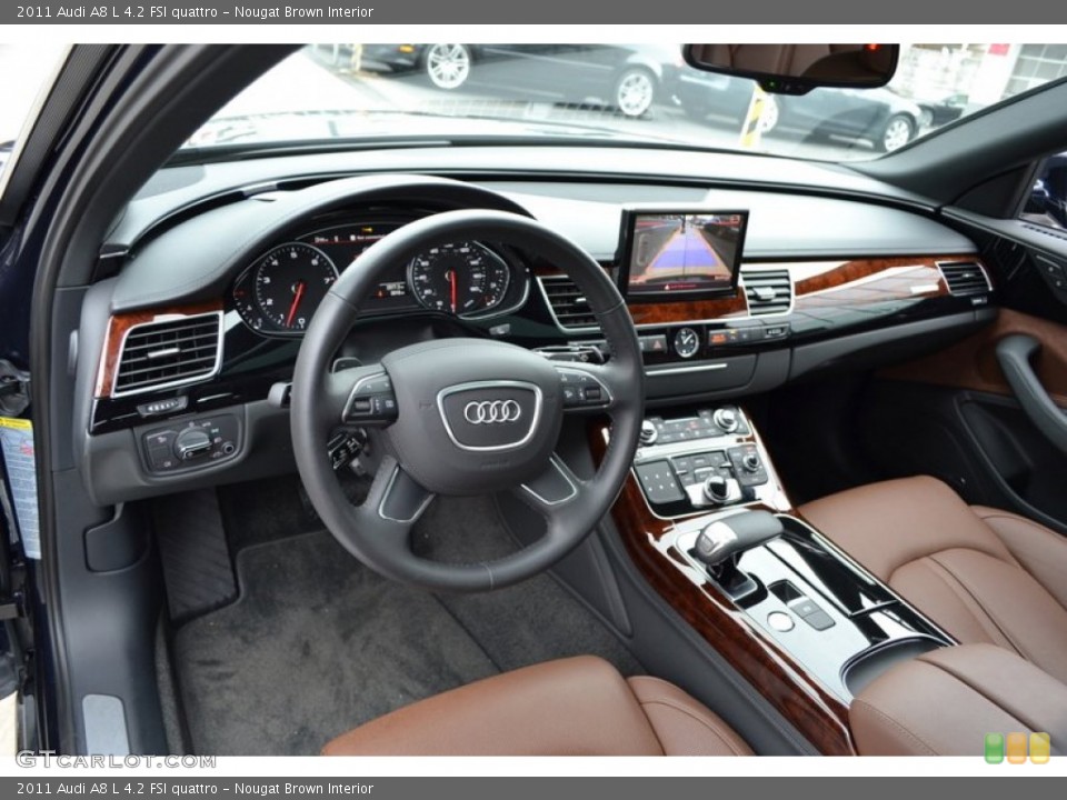 Nougat Brown Interior Dashboard for the 2011 Audi A8 L 4.2 FSI quattro #58349588