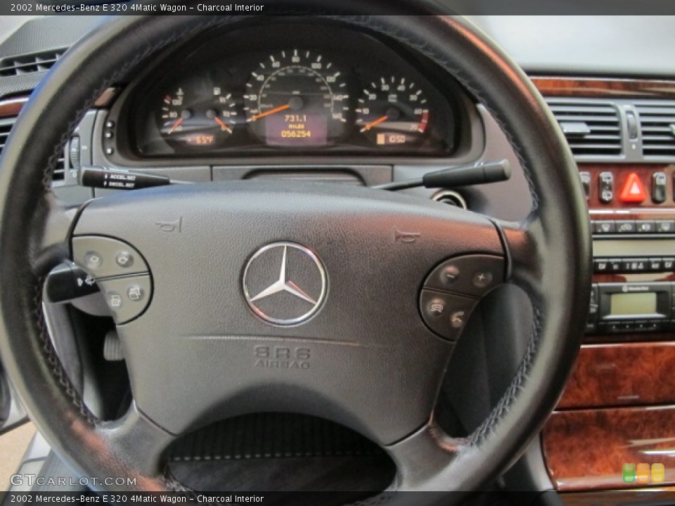 Charcoal Interior Steering Wheel for the 2002 Mercedes-Benz E 320 4Matic Wagon #58352133