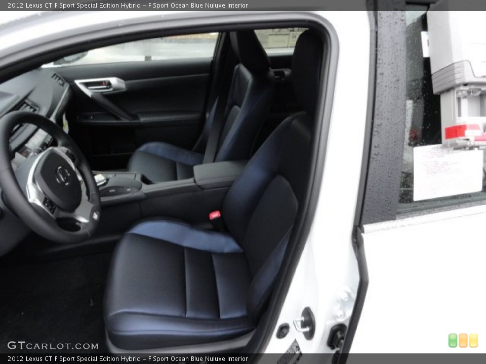 F Sport Ocean Blue Nuluxe Interior Photo for the 2012 Lexus CT F Sport Special Edition Hybrid #58352572