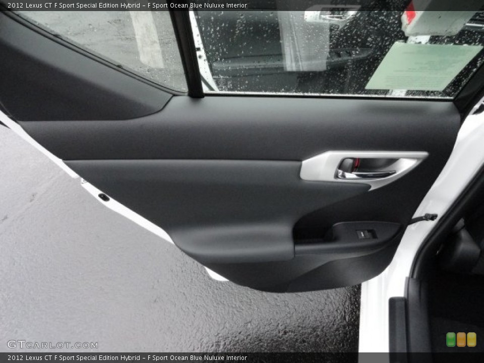 F Sport Ocean Blue Nuluxe Interior Door Panel for the 2012 Lexus CT F Sport Special Edition Hybrid #58352596