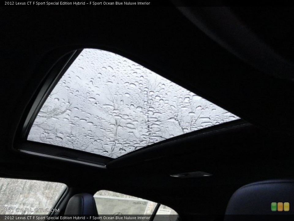 F Sport Ocean Blue Nuluxe Interior Sunroof for the 2012 Lexus CT F Sport Special Edition Hybrid #58352611