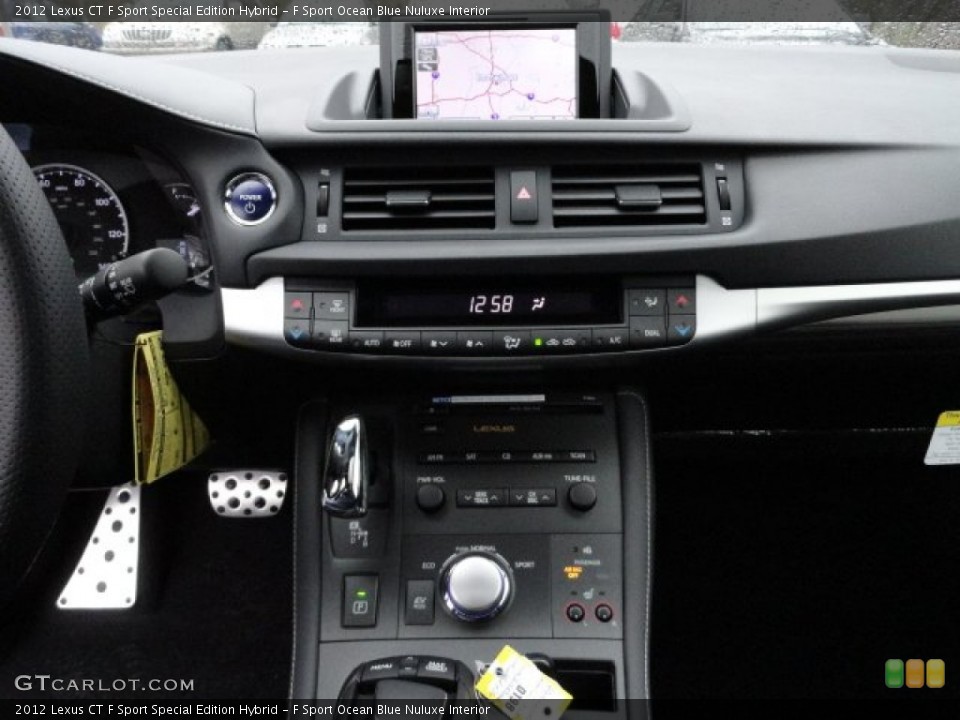 F Sport Ocean Blue Nuluxe Interior Controls for the 2012 Lexus CT F Sport Special Edition Hybrid #58352635
