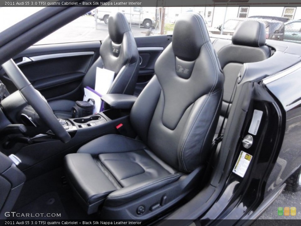 Black Silk Nappa Leather Interior Photo for the 2011 Audi S5 3.0 TFSI quattro Cabriolet #58358354