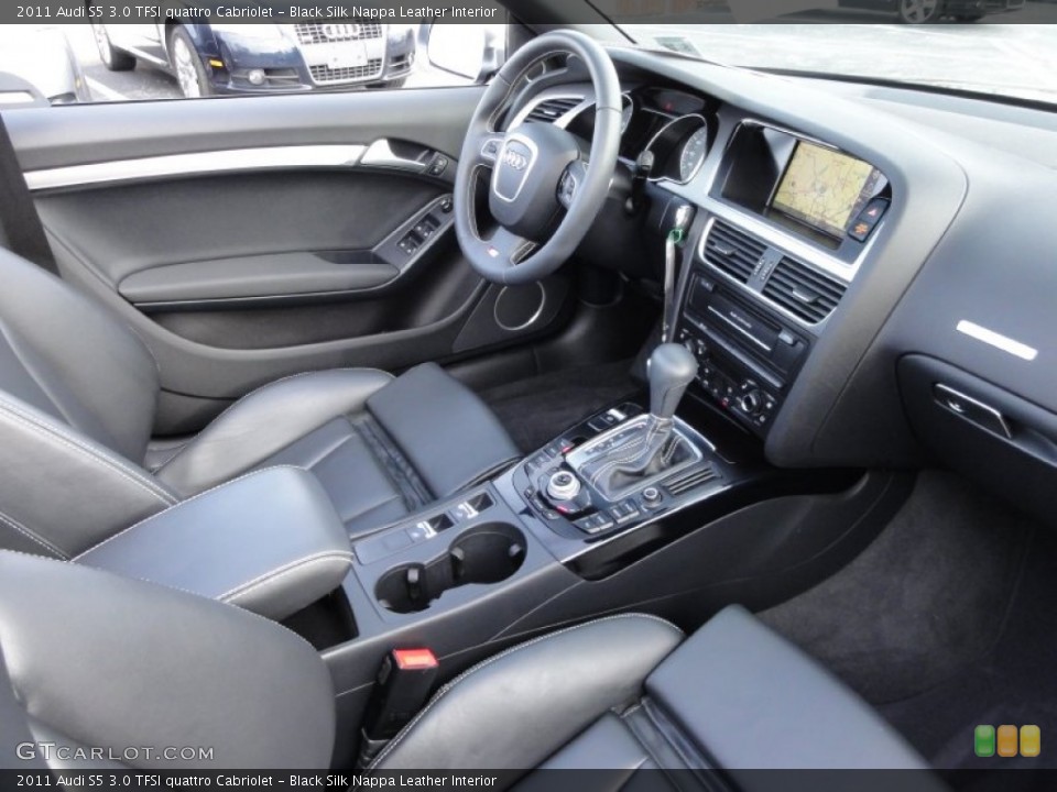 Black Silk Nappa Leather Interior Photo for the 2011 Audi S5 3.0 TFSI quattro Cabriolet #58358372