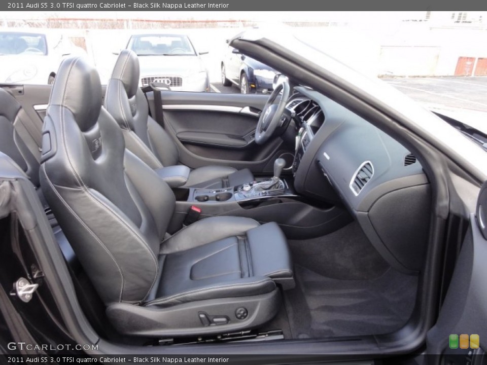 Black Silk Nappa Leather Interior Photo for the 2011 Audi S5 3.0 TFSI quattro Cabriolet #58358381