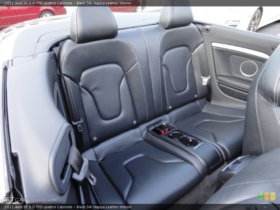 Black Silk Nappa Leather Interior Photo for the 2011 Audi S5 3.0 TFSI quattro Cabriolet #58358391