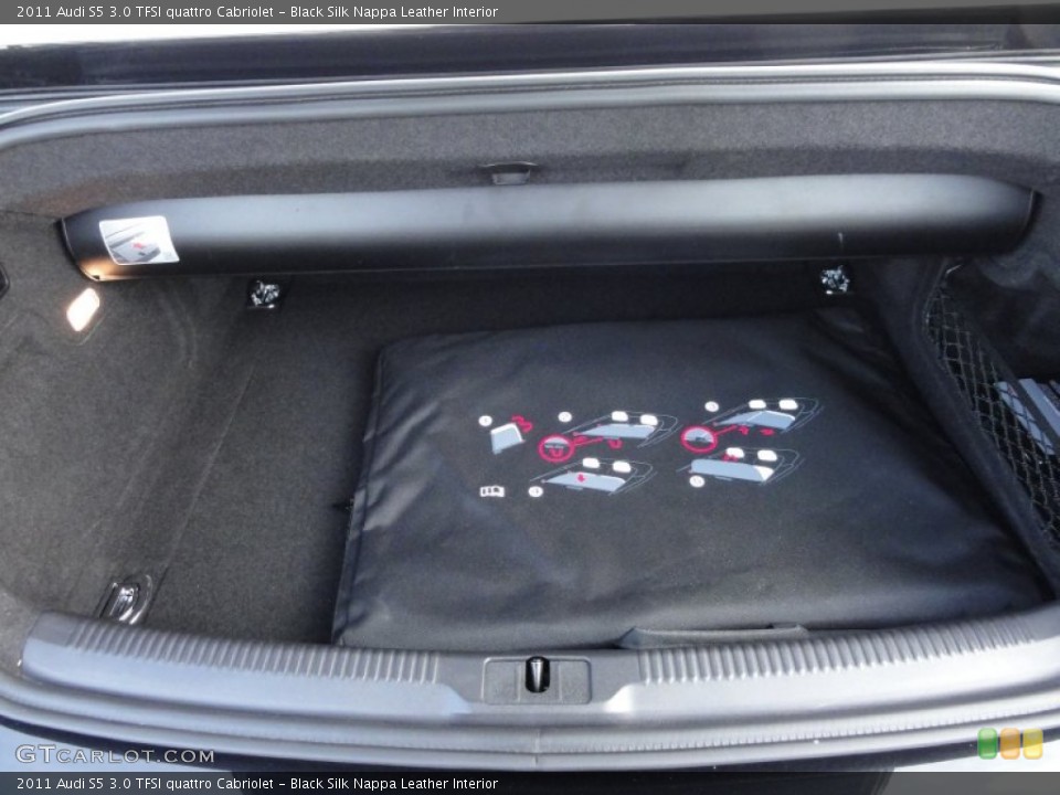 Black Silk Nappa Leather Interior Trunk for the 2011 Audi S5 3.0 TFSI quattro Cabriolet #58358400