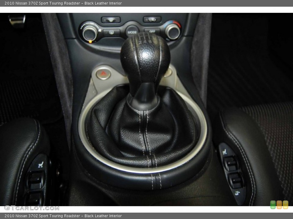 Black Leather Interior Transmission for the 2010 Nissan 370Z Sport Touring Roadster #58360704