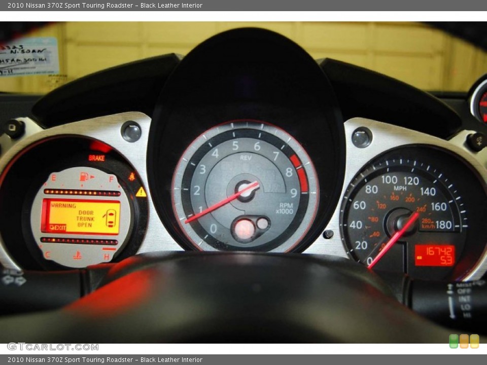 Black Leather Interior Gauges for the 2010 Nissan 370Z Sport Touring Roadster #58360743