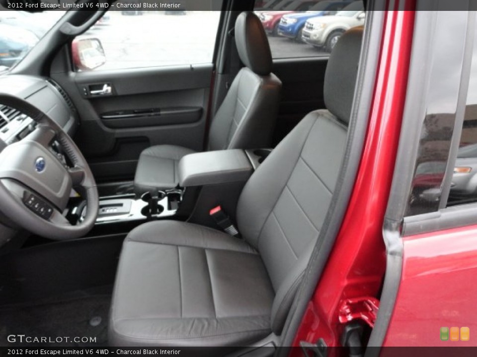 Charcoal Black Interior Photo for the 2012 Ford Escape Limited V6 4WD #58362195