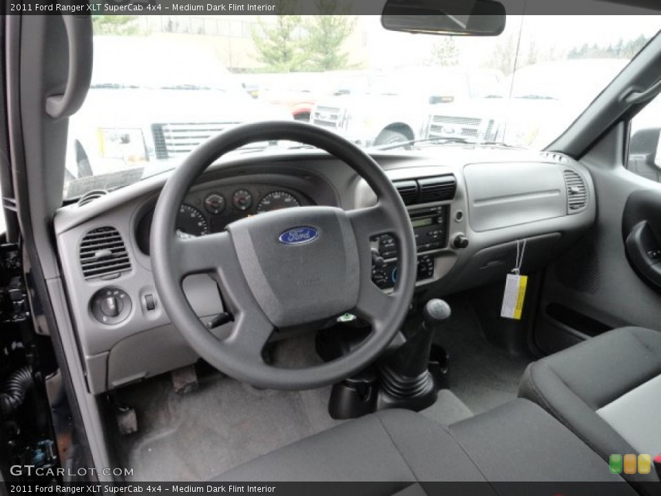 Medium Dark Flint Interior Prime Interior for the 2011 Ford Ranger XLT SuperCab 4x4 #58362429