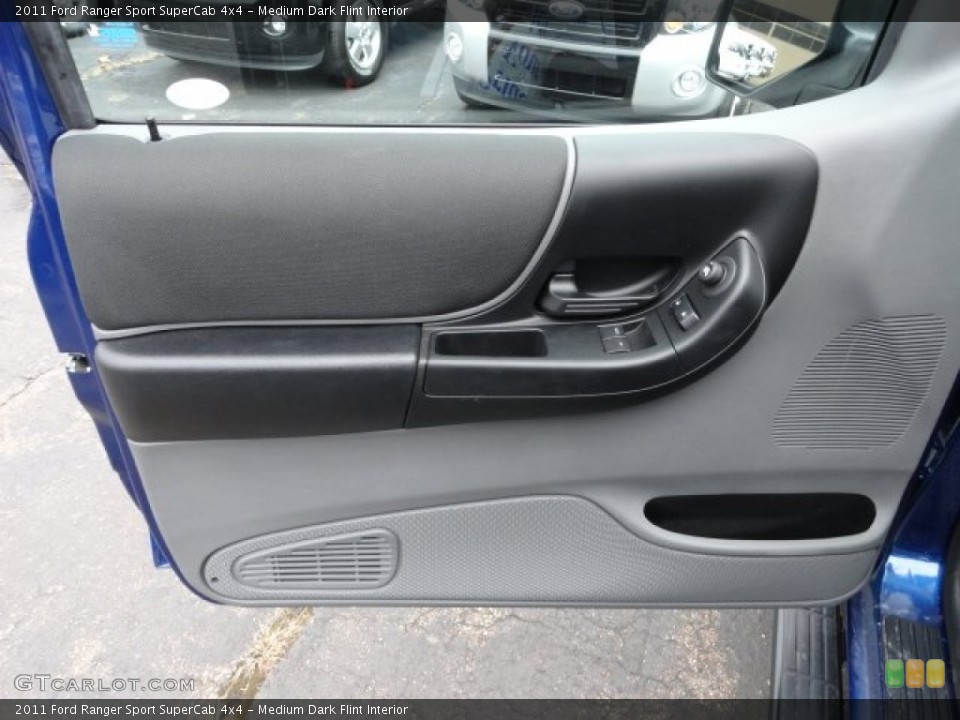 Medium Dark Flint Interior Door Panel for the 2011 Ford Ranger Sport SuperCab 4x4 #58362507