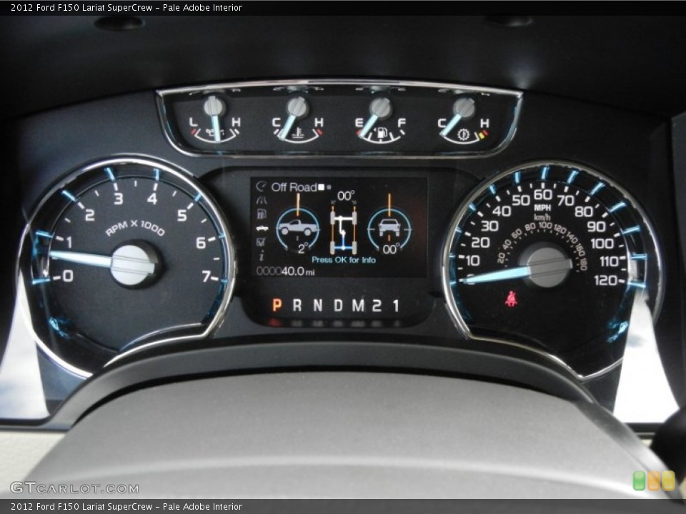 Pale Adobe Interior Gauges for the 2012 Ford F150 Lariat SuperCrew #58363396