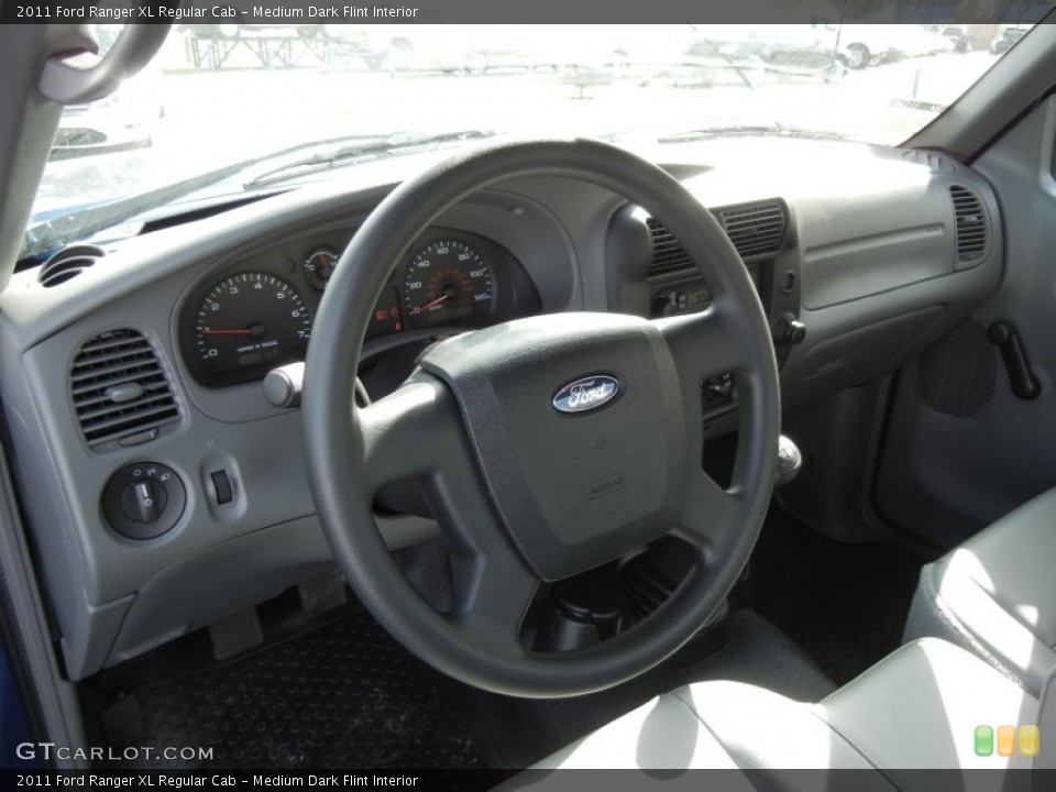 Medium Dark Flint Interior Steering Wheel for the 2011 Ford Ranger XL Regular Cab #58363605
