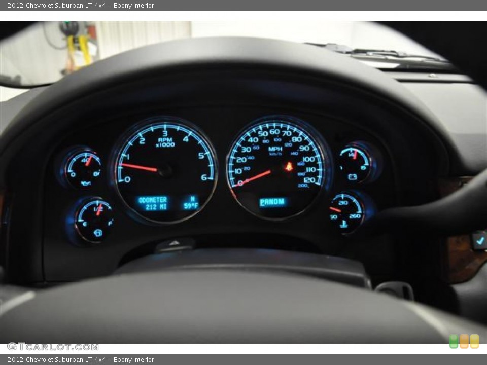 Ebony Interior Gauges for the 2012 Chevrolet Suburban LT 4x4 #58371504