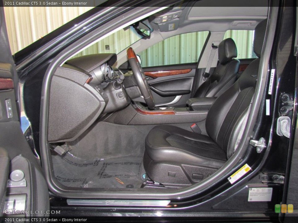 Ebony Interior Photo for the 2011 Cadillac CTS 3.0 Sedan #58373824