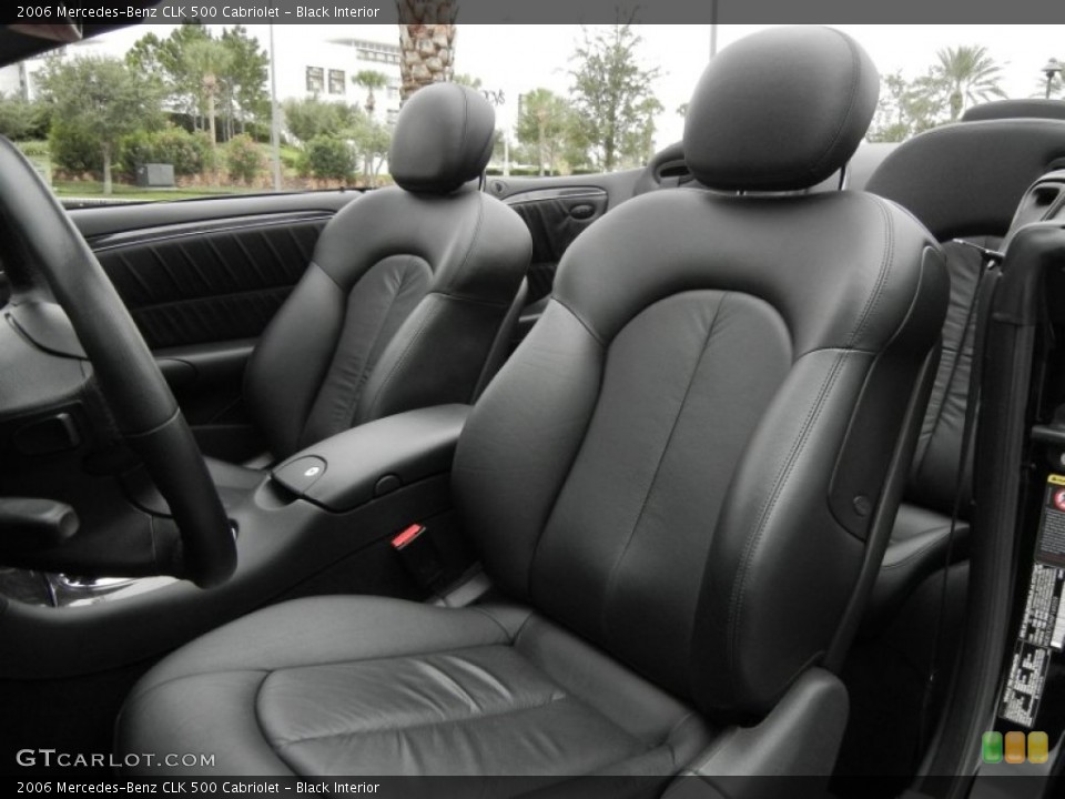 Black Interior Photo for the 2006 Mercedes-Benz CLK 500 Cabriolet #58374717