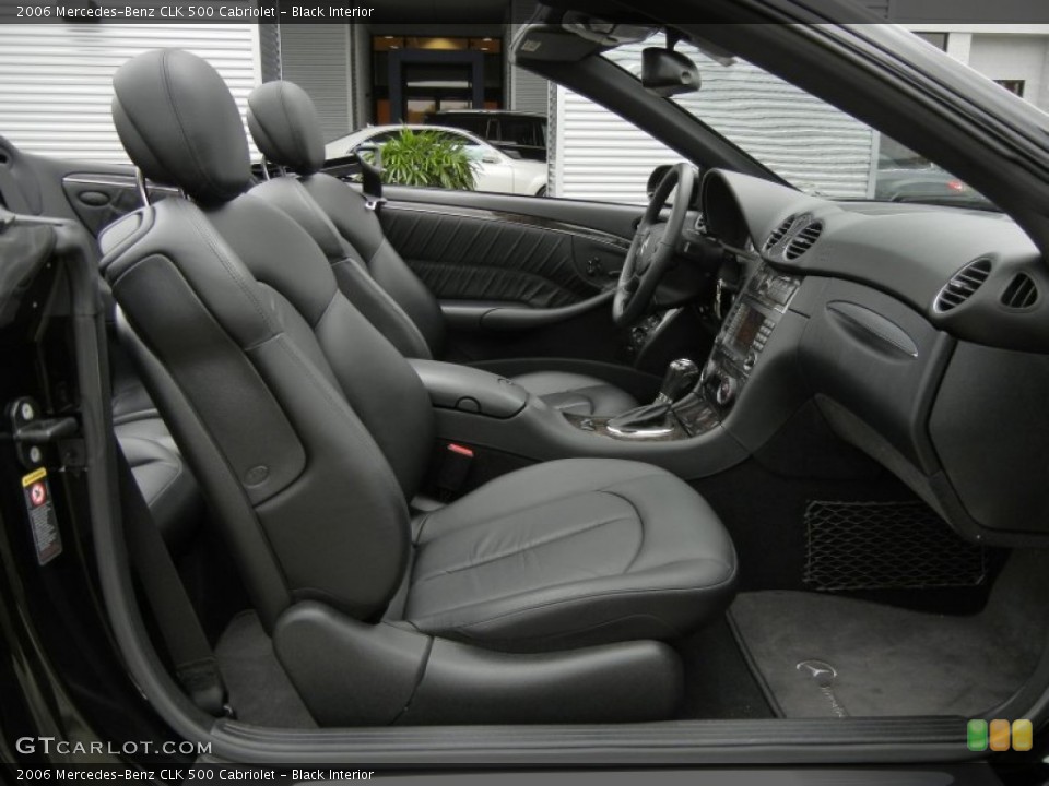 Black Interior Photo for the 2006 Mercedes-Benz CLK 500 Cabriolet #58374723