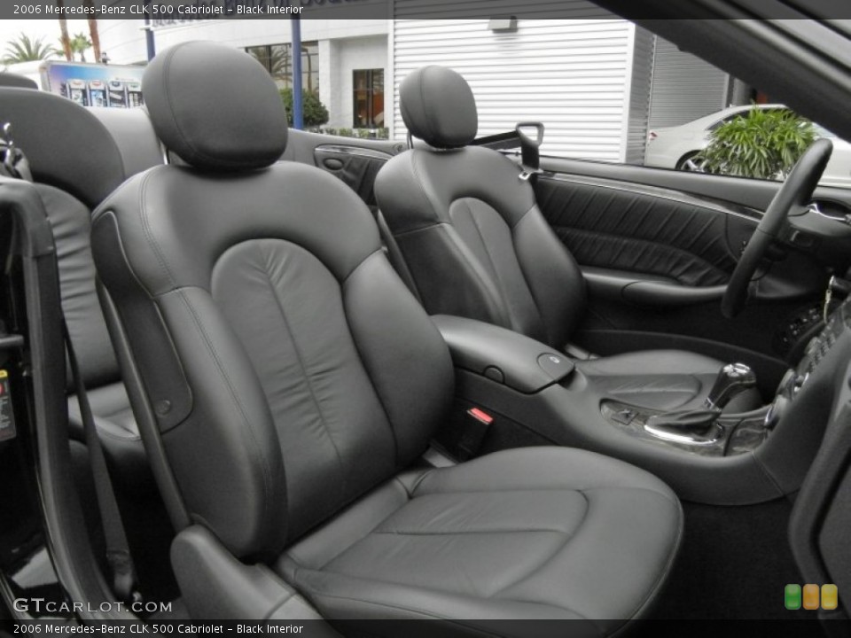 Black Interior Photo for the 2006 Mercedes-Benz CLK 500 Cabriolet #58374726