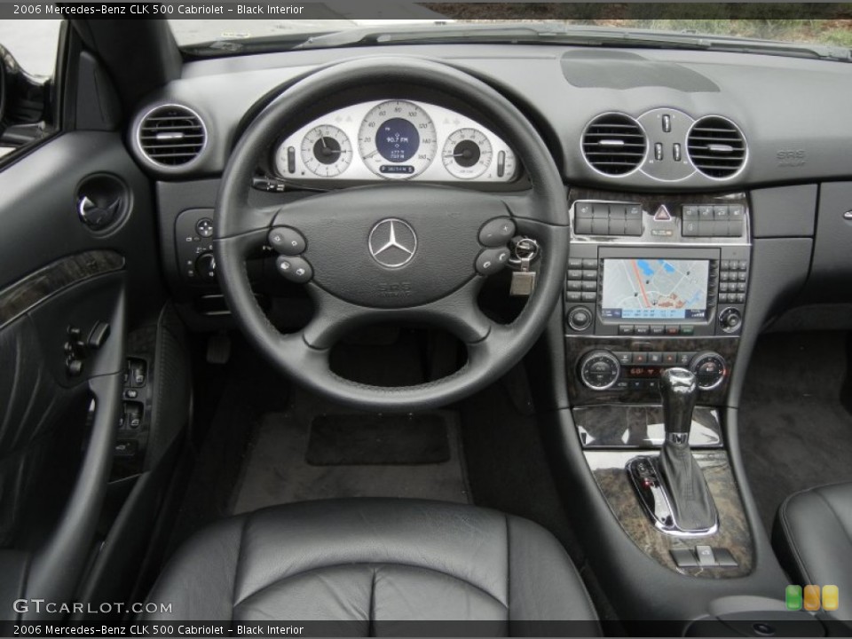 Black Interior Controls for the 2006 Mercedes-Benz CLK 500 Cabriolet #58374747