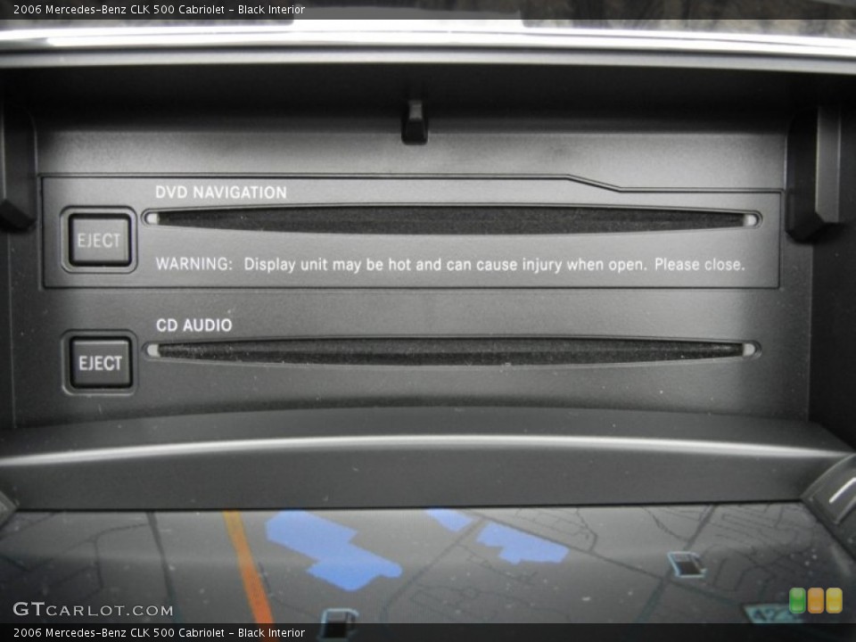 Black Interior Audio System for the 2006 Mercedes-Benz CLK 500 Cabriolet #58374777