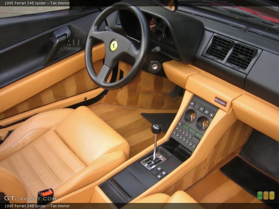 Tan Interior Dashboard for the 1995 Ferrari 348 Spider #58375428