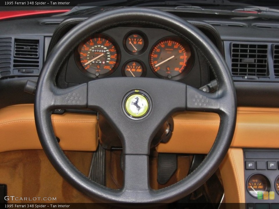 Tan Interior Steering Wheel for the 1995 Ferrari 348 Spider #58375437