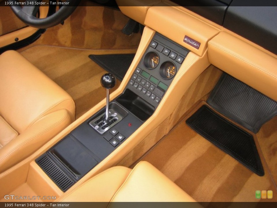 Tan Interior Controls for the 1995 Ferrari 348 Spider #58375500