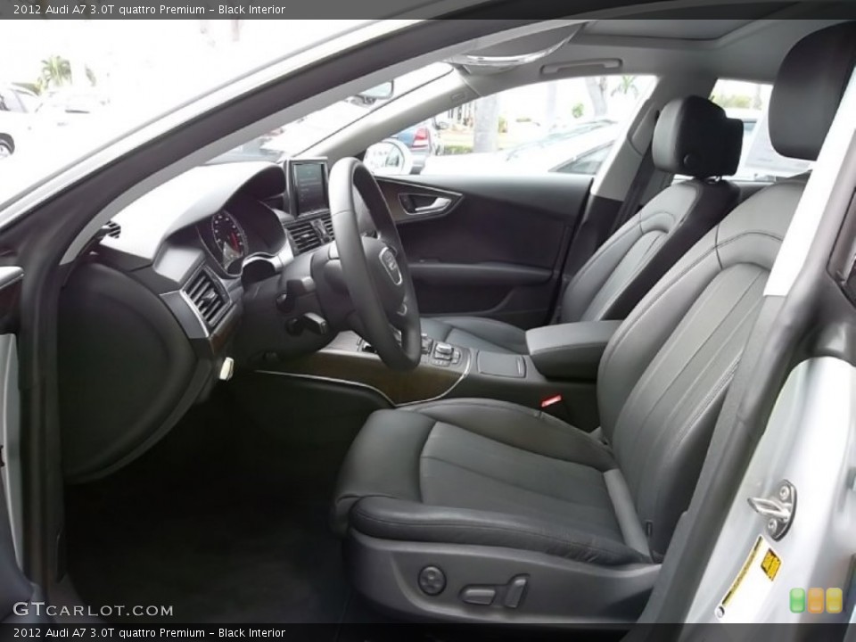 Black Interior Photo for the 2012 Audi A7 3.0T quattro Premium #58376439