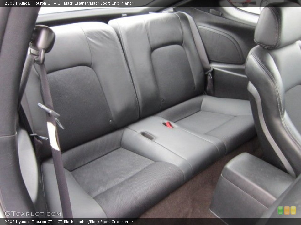 GT Black Leather/Black Sport Grip Interior Photo for the 2008 Hyundai Tiburon GT #58378062