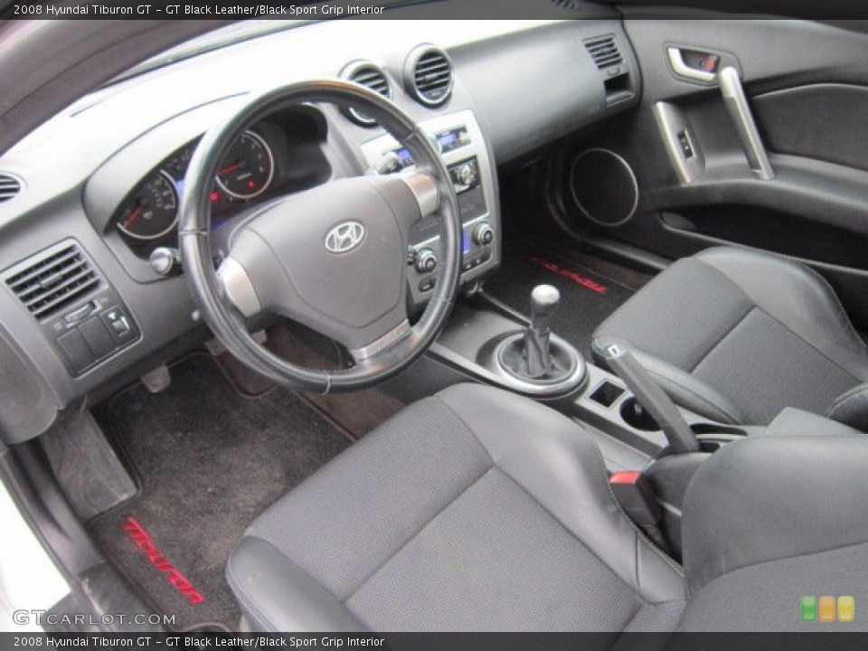 GT Black Leather/Black Sport Grip Interior Prime Interior for the 2008 Hyundai Tiburon GT #58378098