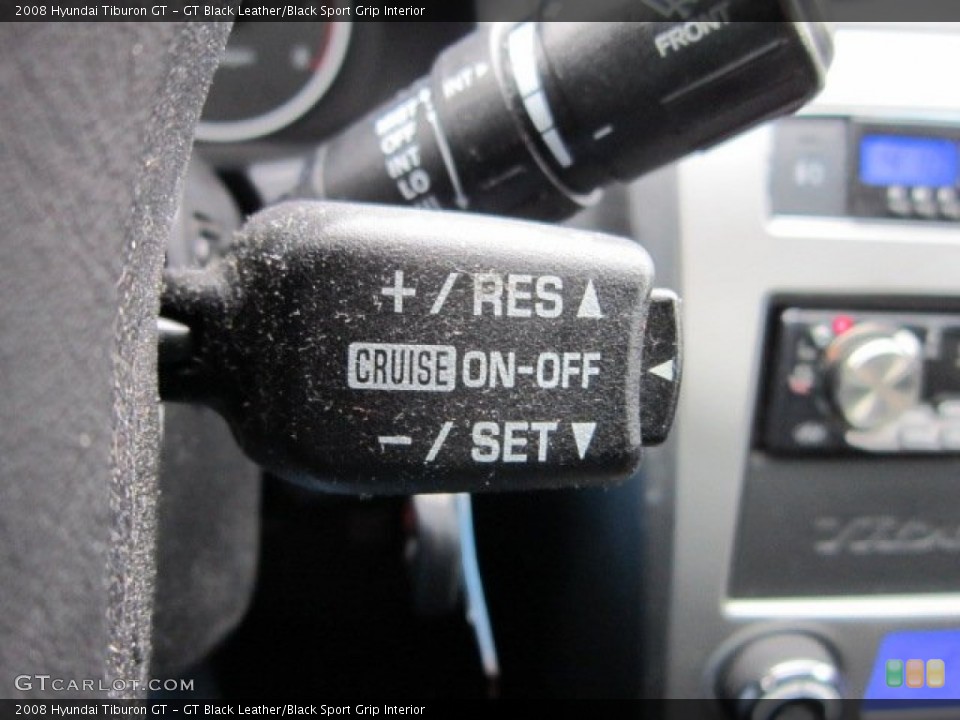 GT Black Leather/Black Sport Grip Interior Controls for the 2008 Hyundai Tiburon GT #58378118