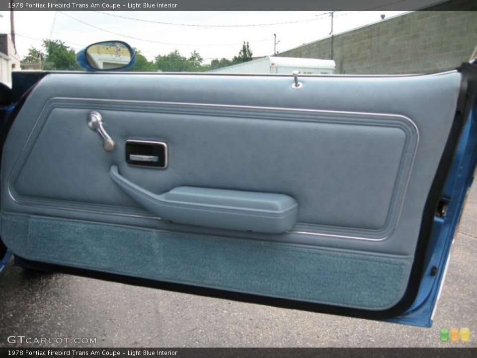 Light Blue Interior Door Panel for the 1978 Pontiac Firebird Trans Am Coupe #58382241